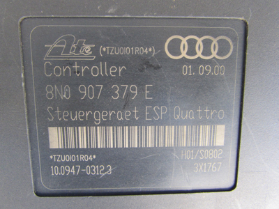 Audi TT Mk1 8N ABS Anti Lock Brake System Pump w/ Module w/ ESP 8N0907379E6